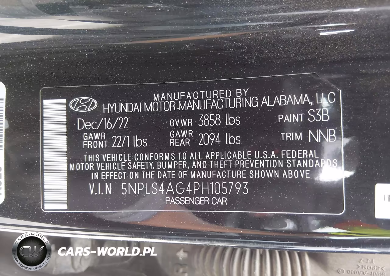 2023 Hyundai Elantra Sel VIN:5NPLS4AG4PH105793 - 9