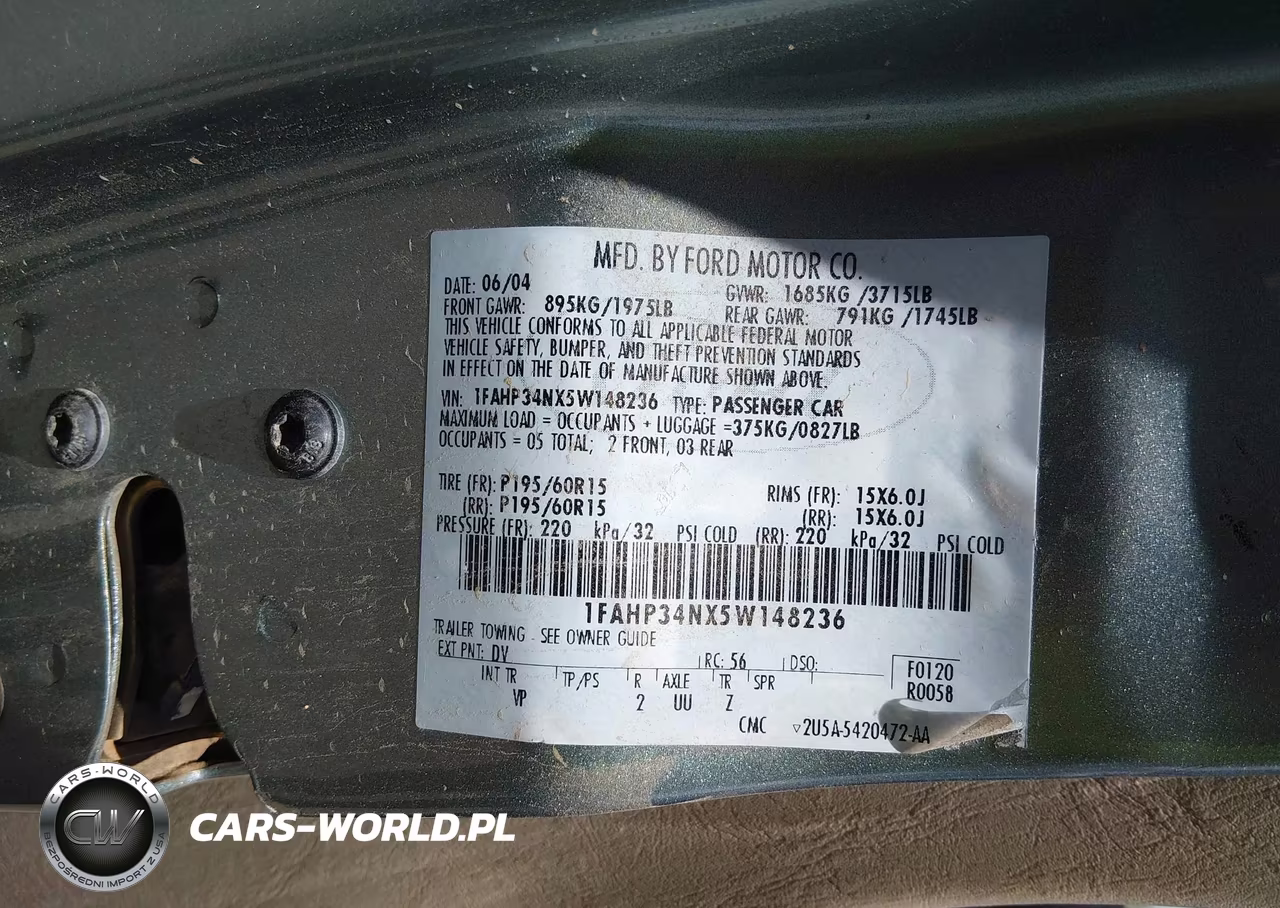 2005 Ford Focus Zx4 VIN:1FAHP34NX5W148236 - 9