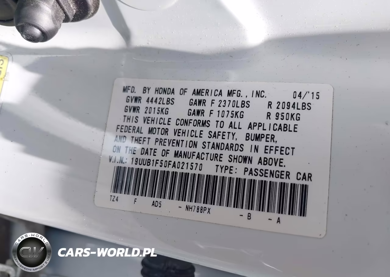 2015 Acura Tlx Tech VIN:19UUB1F50FA021570 - 9