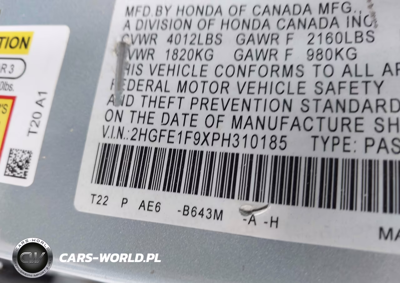 2023 Honda Civic Touring VIN:2HGFE1F9XPH310185 - 9