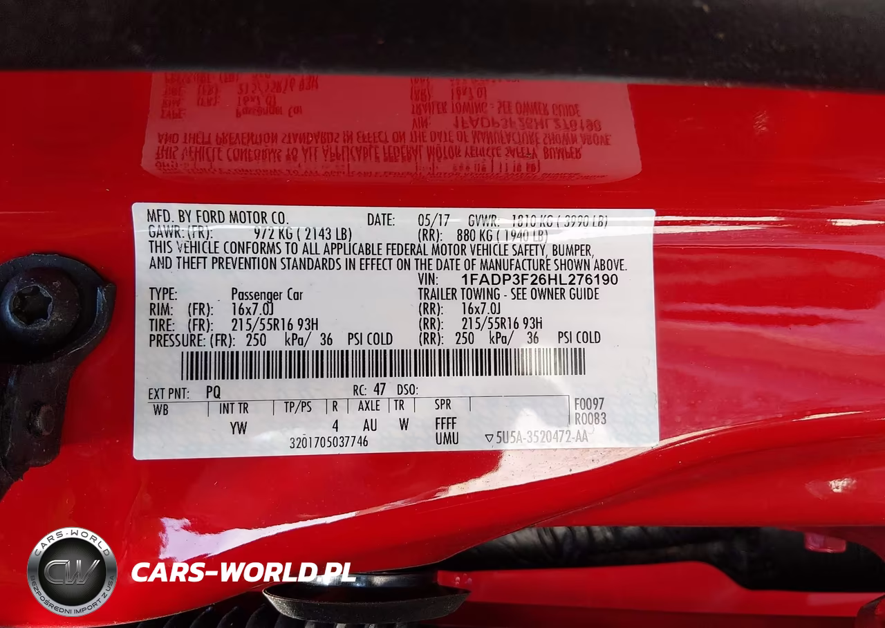 2017 Ford Focus Se VIN:1FADP3F26HL276190 - 9
