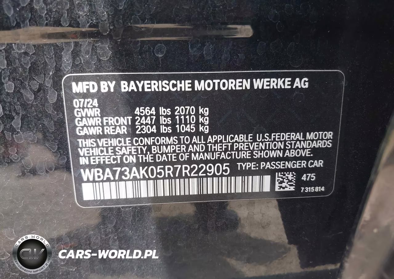 2024 BMW 228I Gran Coupe xDrive VIN:WBA73AK05R7R22905 - 9