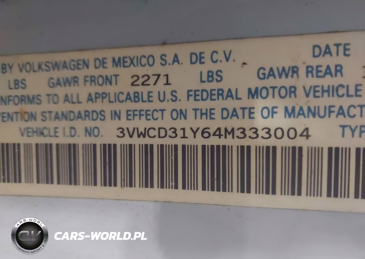 2004 Volkswagen New Beetle Gls 1.8T VIN:3VWCD31Y64M333004 - 9