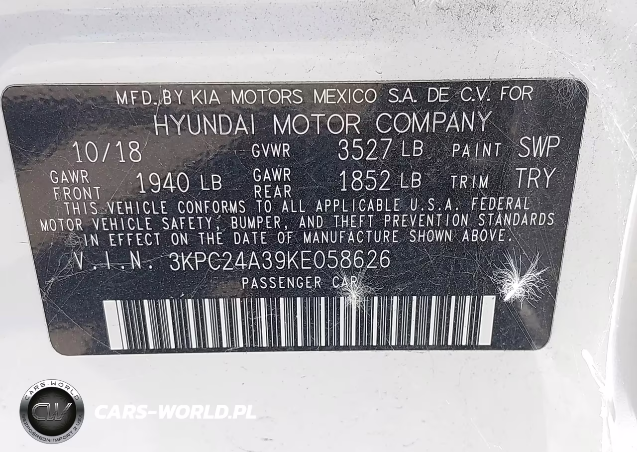 2019 Hyundai Accent Se VIN:3KPC24A39KE058626 - 9