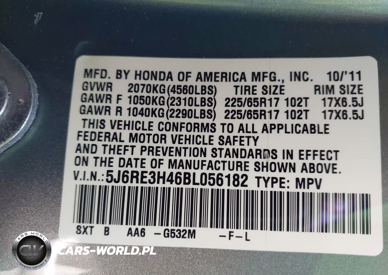 2011 Honda Cr-V Se VIN:5J6RE3H46BL056182 - 9