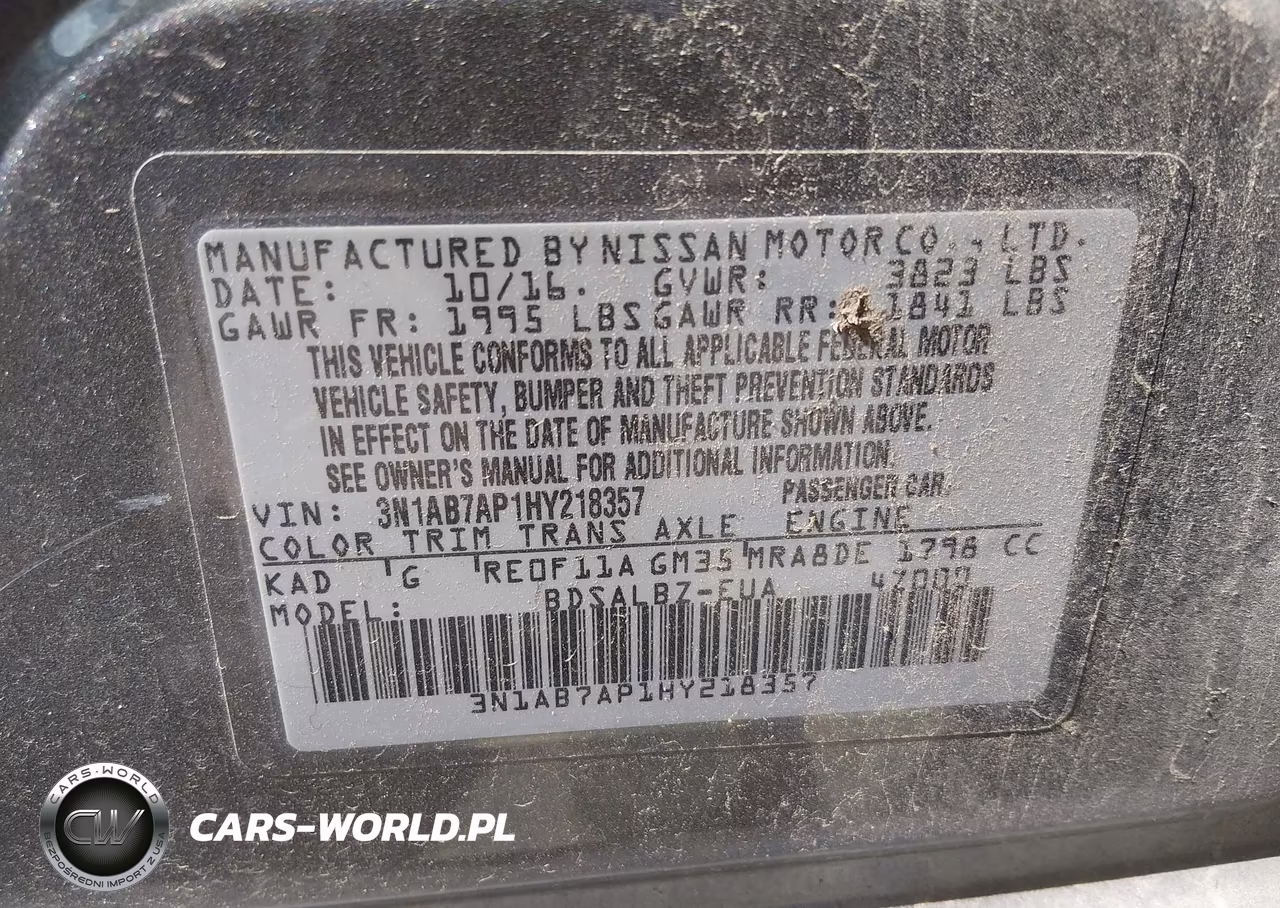 2017 Nissan Sentra S VIN:3N1AB7AP1HY218357 - 9