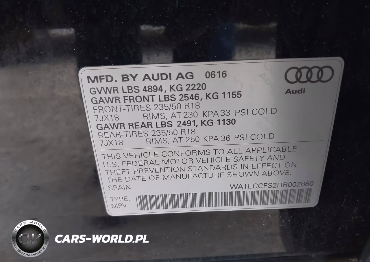 2017 Audi Q3 2.0T Premium VIN:WA1ECCFS2HR002860 - 9