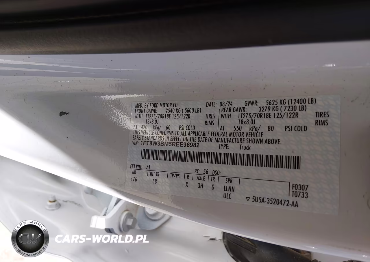 2024 Ford F-350 Lariat VIN:1FT8W3BM5REE96982 - 9