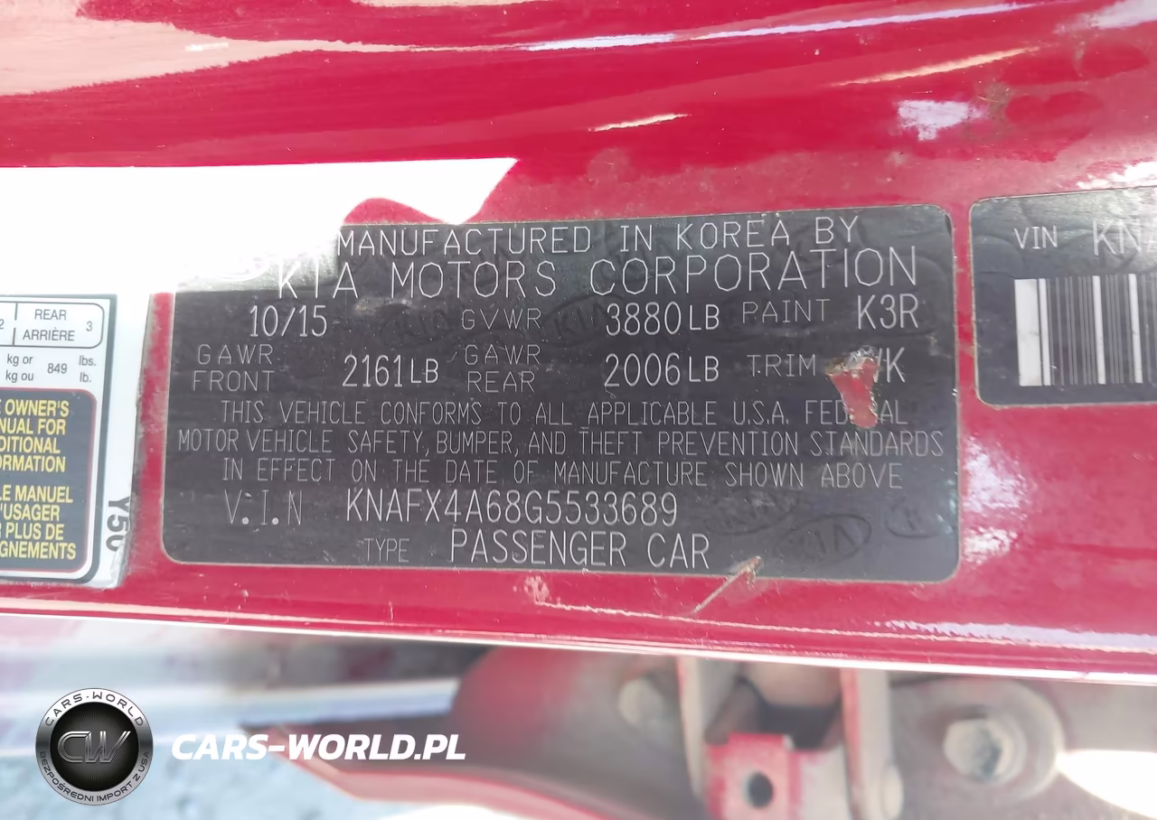 2016 Kia Forte Lx VIN:KNAFX4A68G5533689 - 9