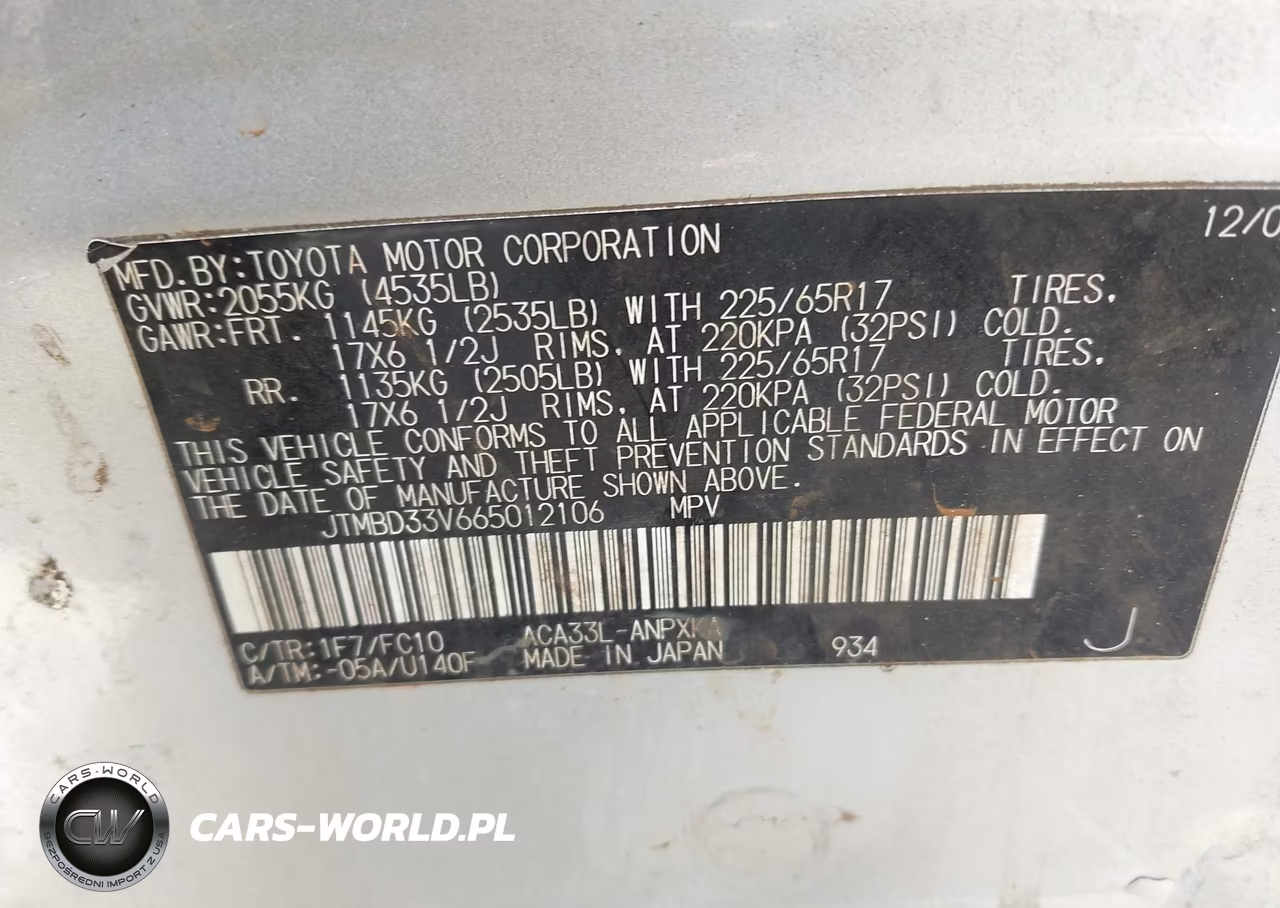 2006 Toyota Rav4 VIN:JTMBD33V665012106 - 9