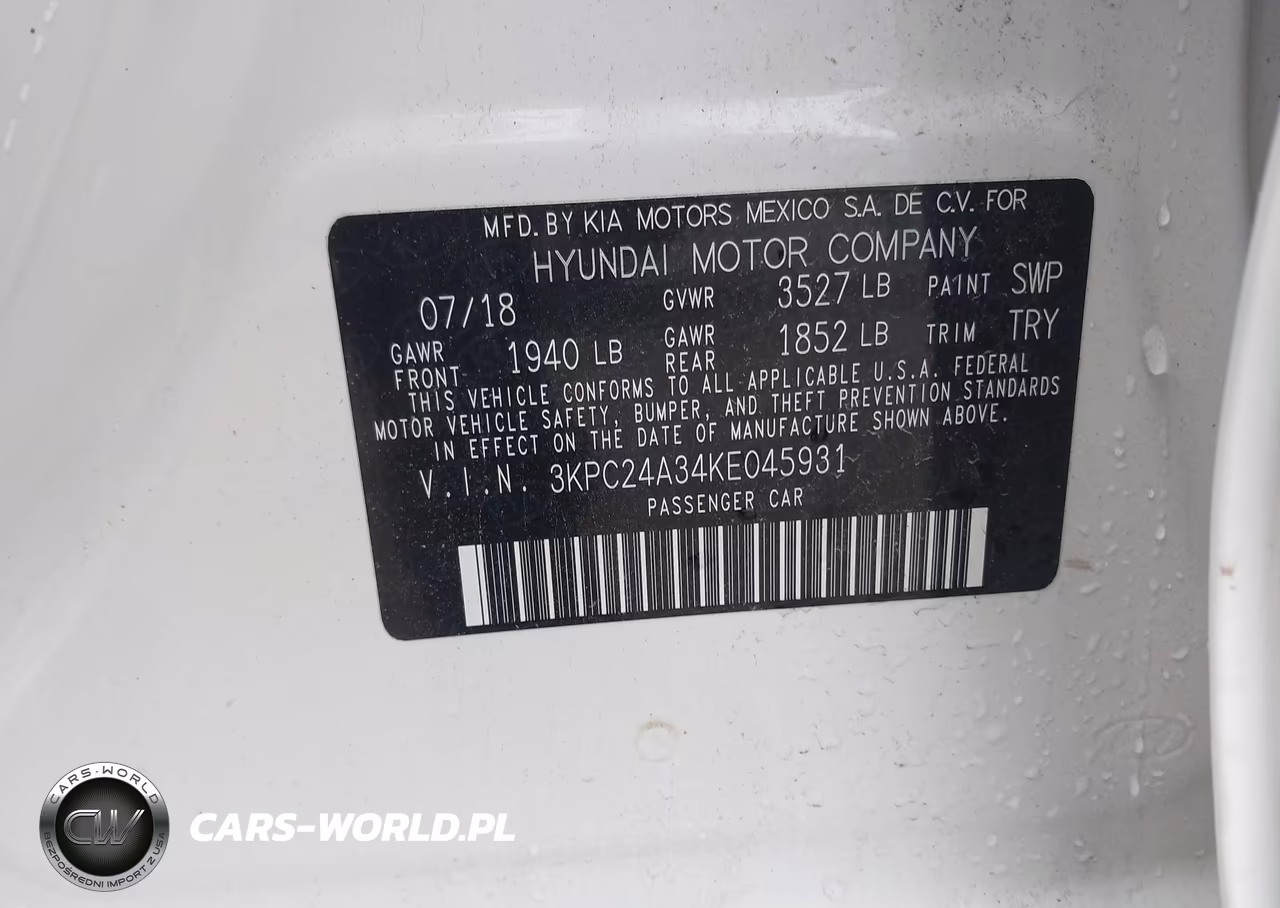 2019 Hyundai Accent Sel VIN:3KPC24A34KE045931 - 9
