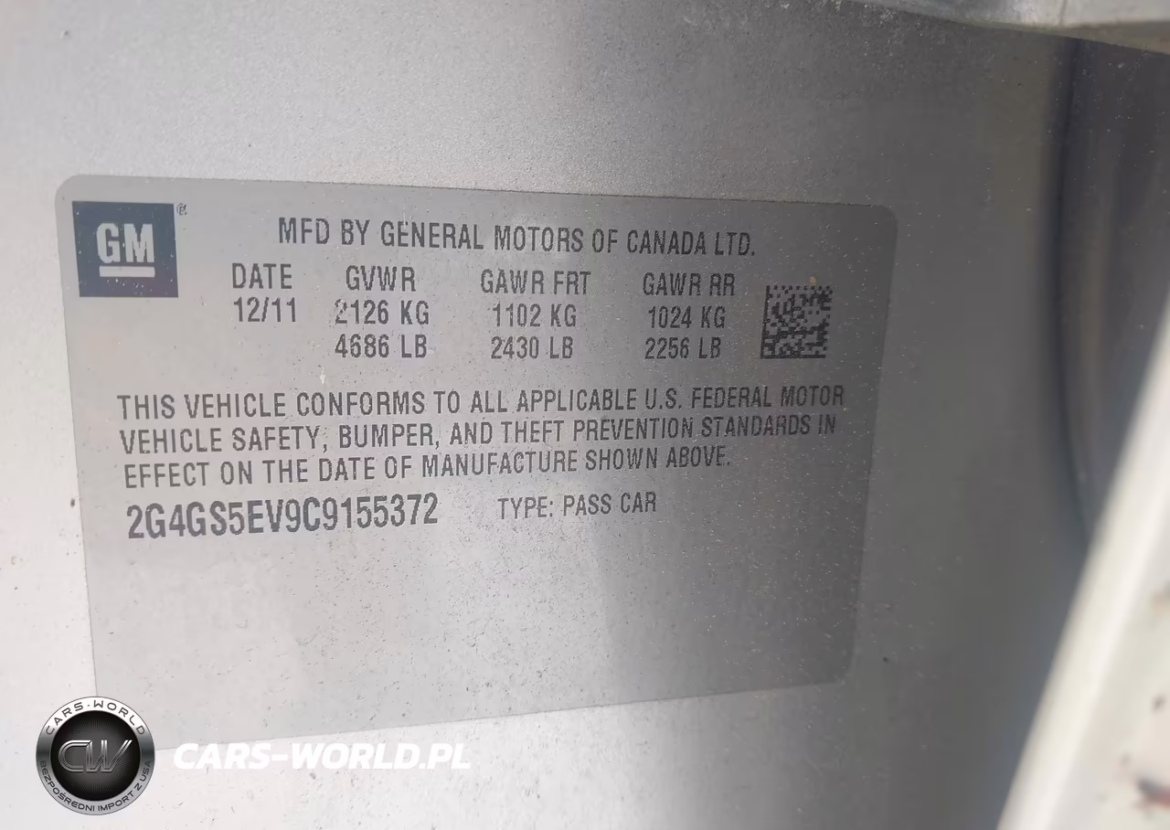2012 Buick Regal Turbo - Premium 1 VIN:2G4GS5EV9C9155372 - 9