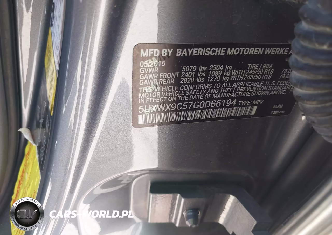2016 BMW X3 xDrive28I VIN:5UXWX9C57G0D66194 - 9