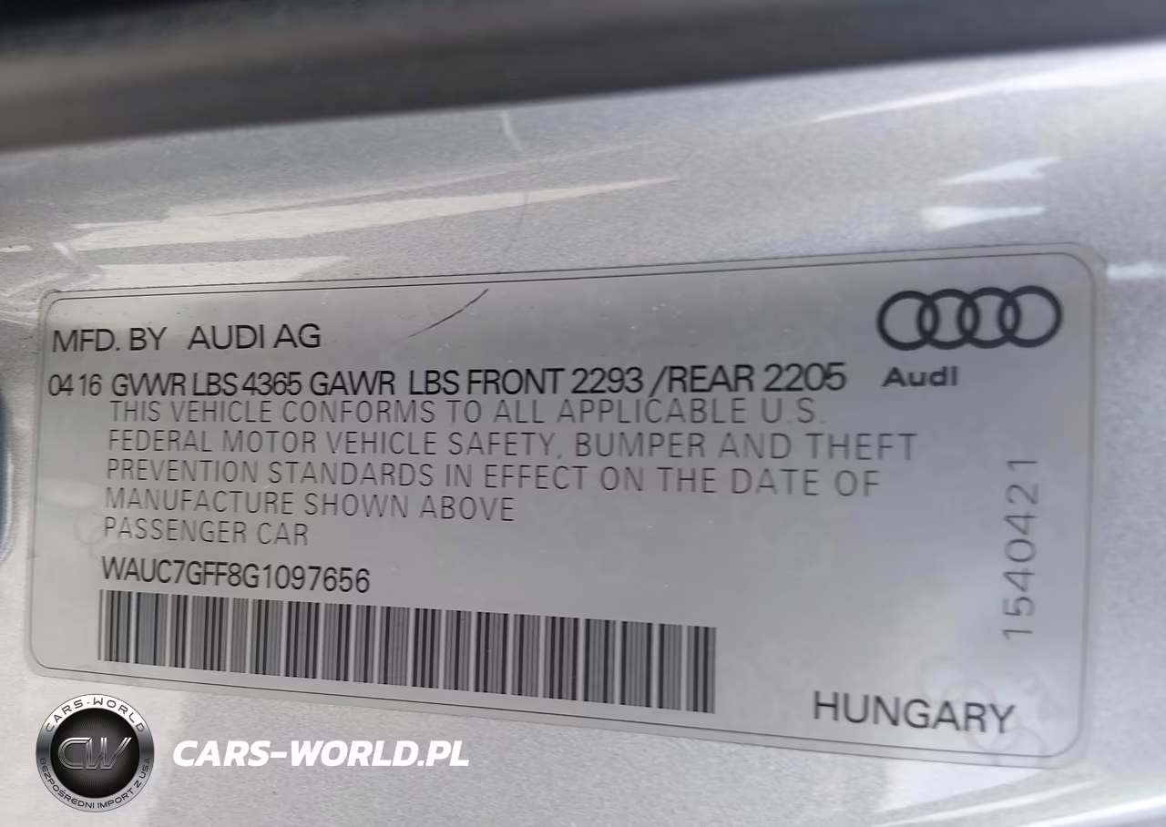 2016 Audi A3 1.8T Premium VIN:WAUC7GFF8G1097656 - 9