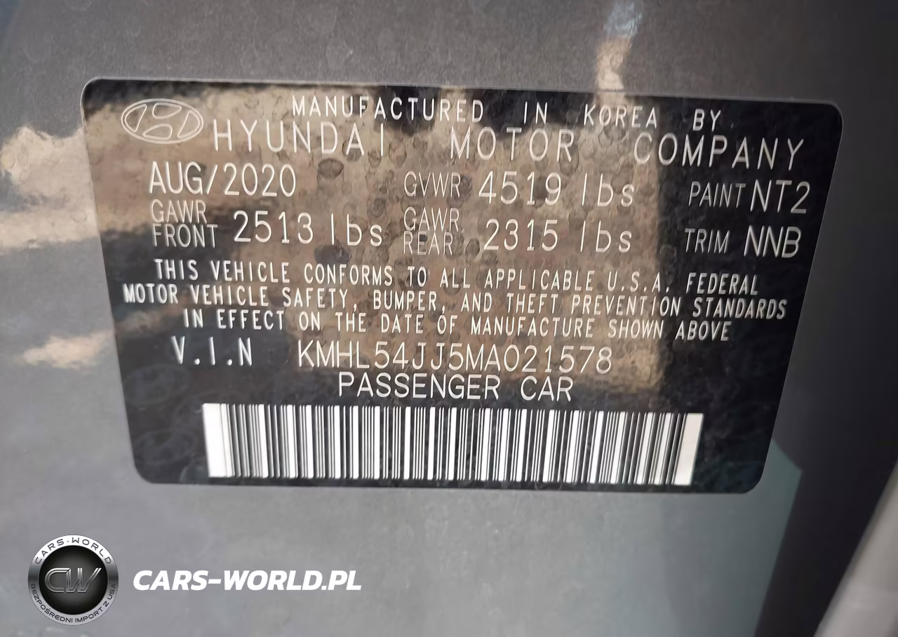 2021 Hyundai Sonata Limited VIN:KMHL54JJ5MA021578 - 9