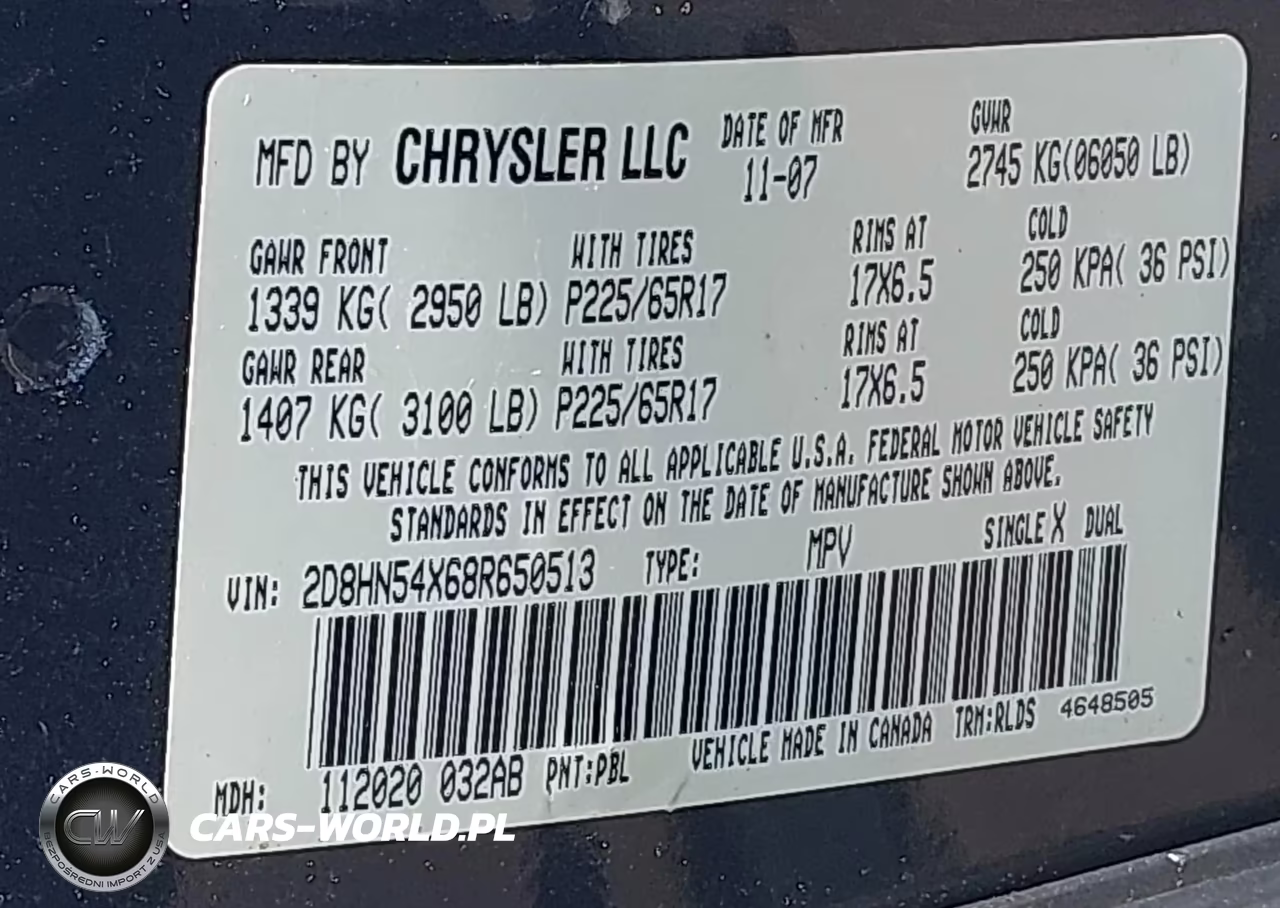 2008 Dodge Grand Caravan Sxt VIN:2D8HN54X68R650513 - 9