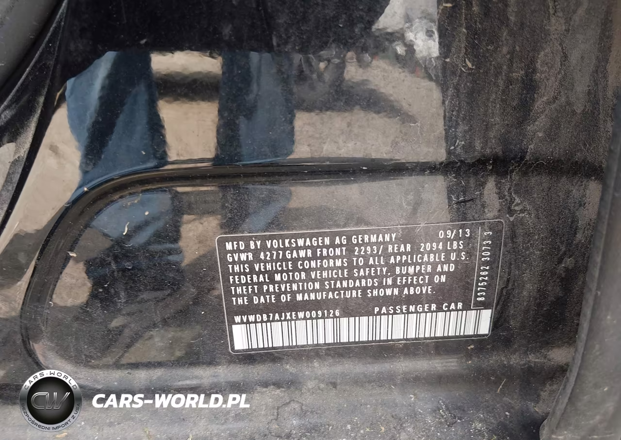 2014 Volkswagen Golf 2.5L VIN:WVWDB7AJXEW009126 - 9
