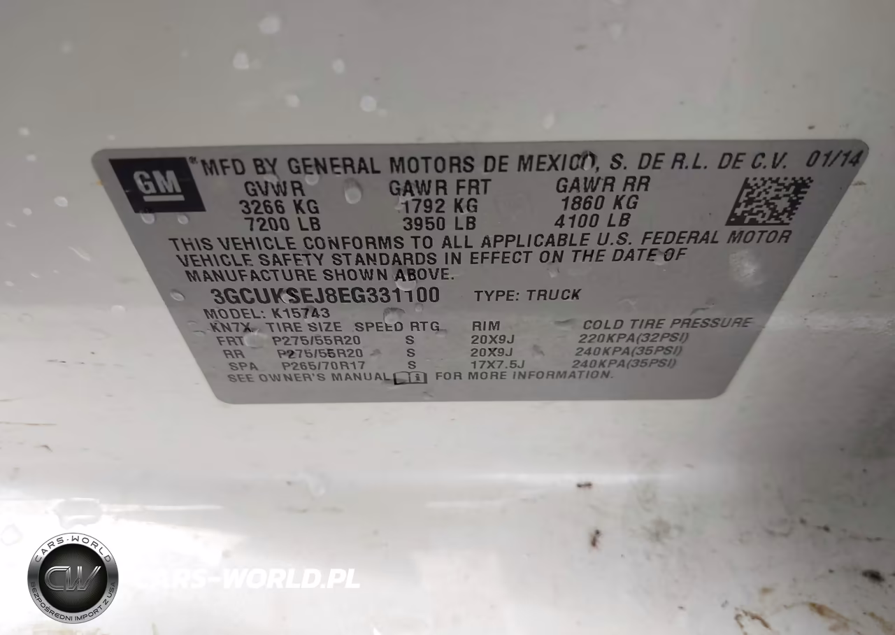 2014 Chevrolet Silverado 1500 1Lz VIN:3GCUKSEJ8EG331100 - 9