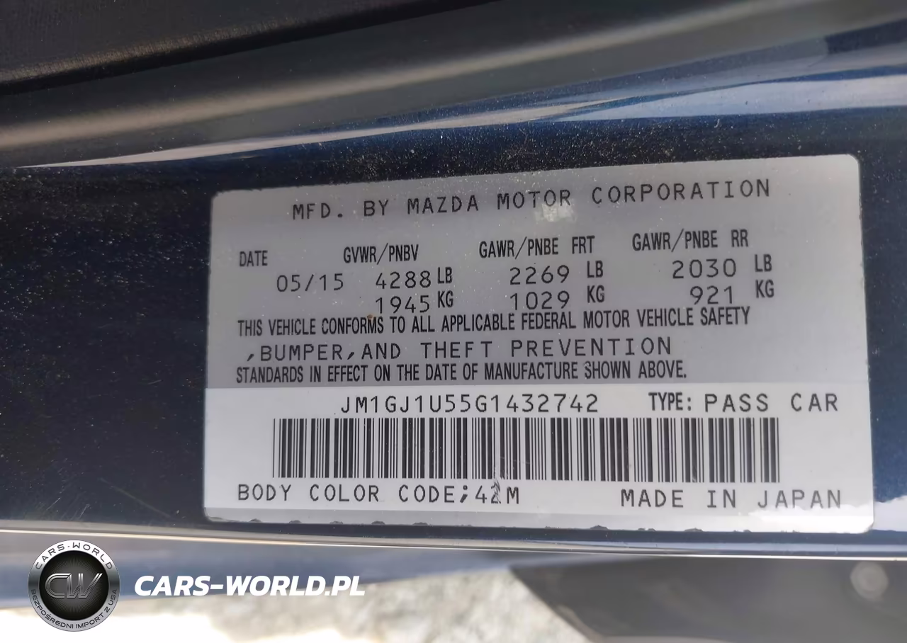 2016 Mazda Mazda6 I Sport VIN:JM1GJ1U55G1432742 - 9