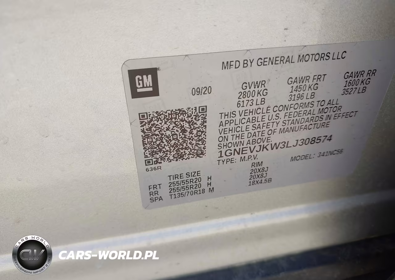 2020 Chevrolet Traverse Rs VIN:1GNEVJKW3LJ308574 - 9