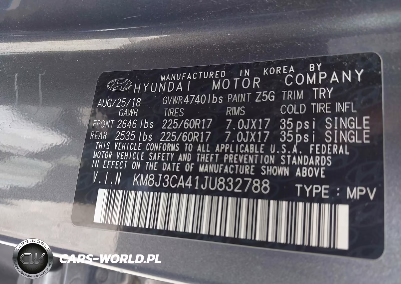 2018 Hyundai Tucson Sel Plus VIN:KM8J3CA41JU832788 - 9