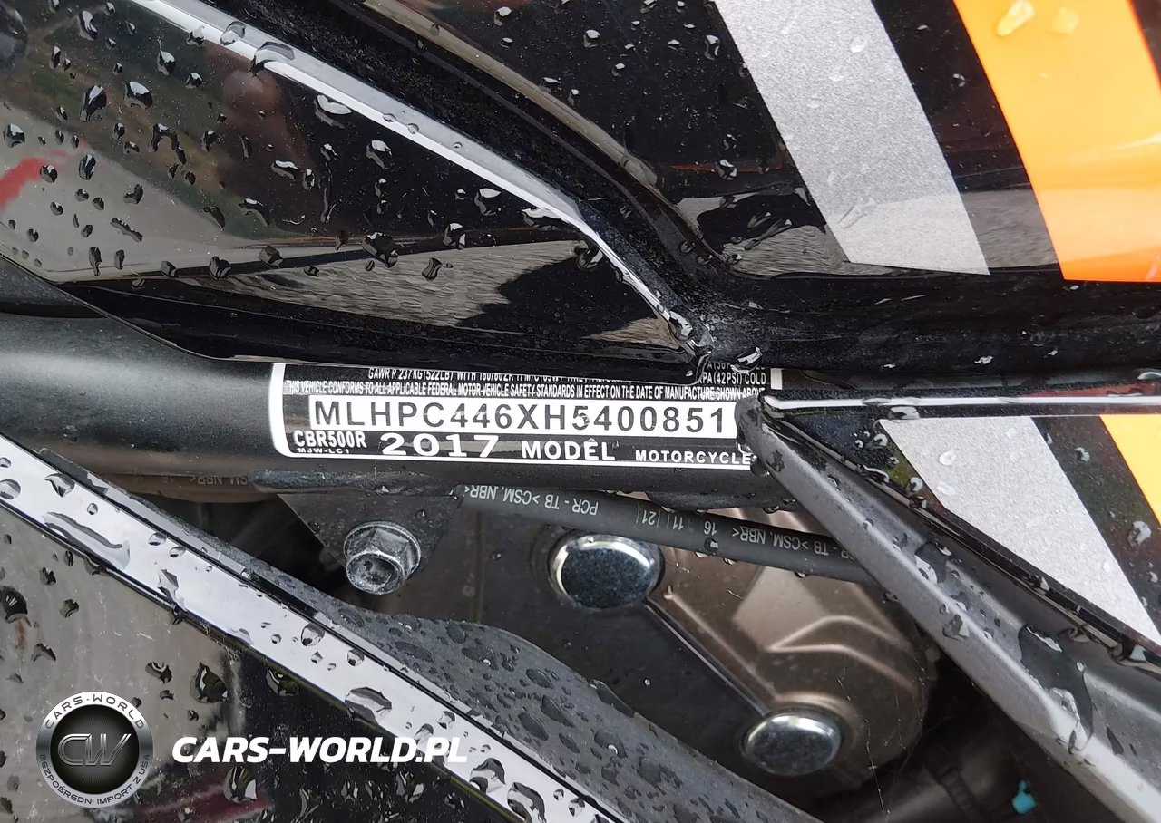2017 Honda Cbr500 R VIN:MLHPC446XH5400851 - 10