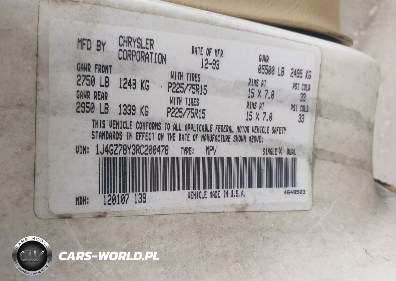 1994 Jeep Grand Cherokee Limited VIN:1J4GZ78Y3RC200478 - 9
