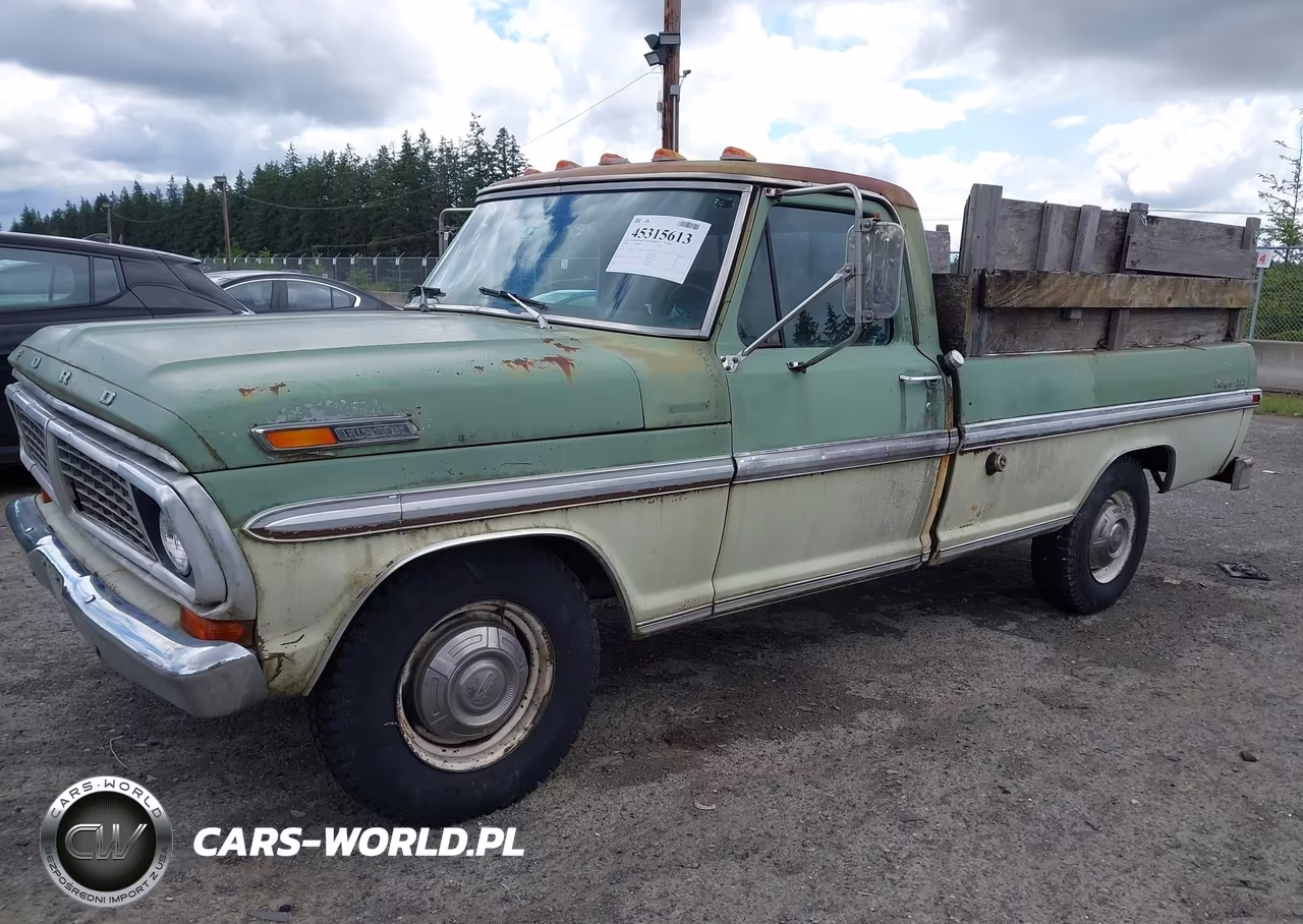 1970 Ford F250 VIN:F25YRJ11012 - 2