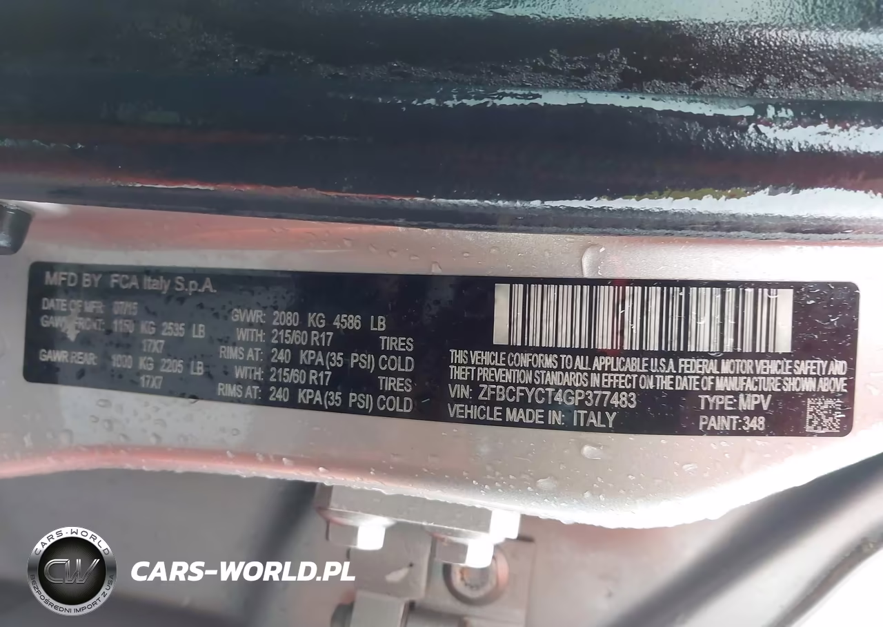 2016 Fiat 500X Trekking VIN:ZFBCFYCT4GP377483 - 9