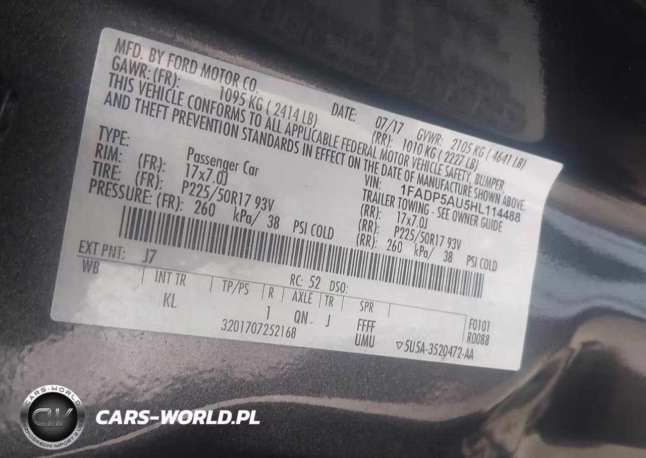 2017 Ford C-Max Hybrid Se VIN:1FADP5AU5HL114488 - 9