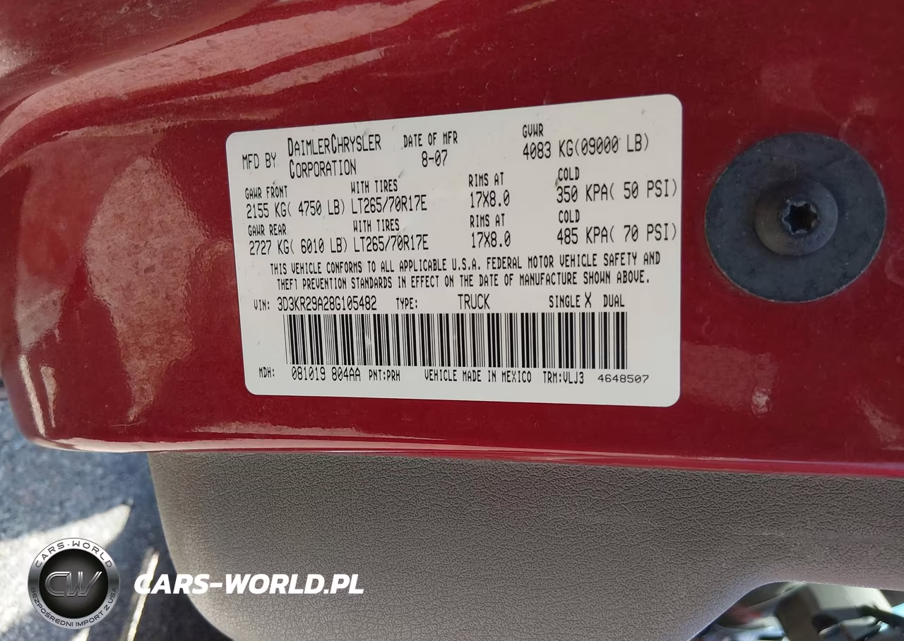 2008 Dodge Ram 2500 Laramie VIN:3D3KR29A28G105482 - 9