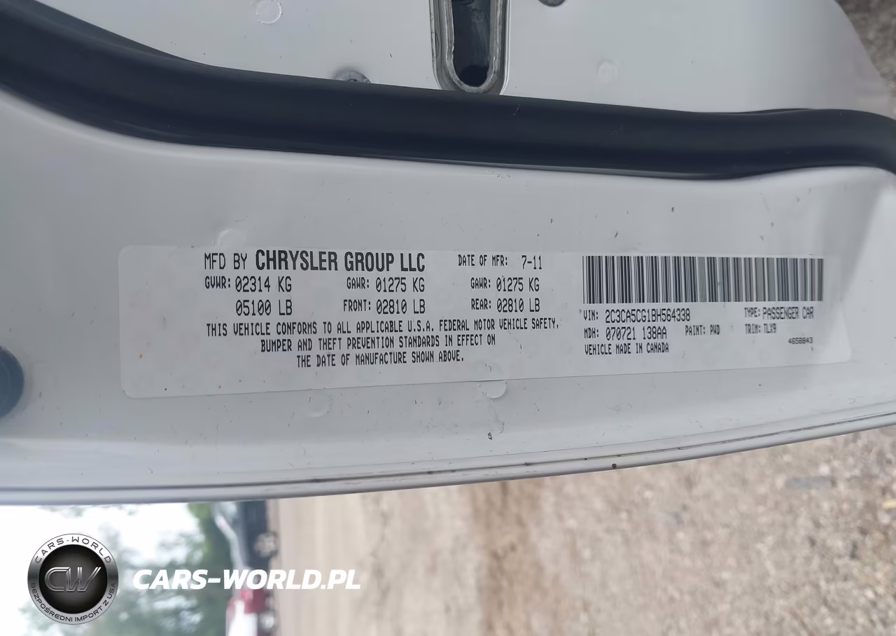 2011 Chrysler 300 Limited VIN:2C3CA5CG1BH564338 - 9