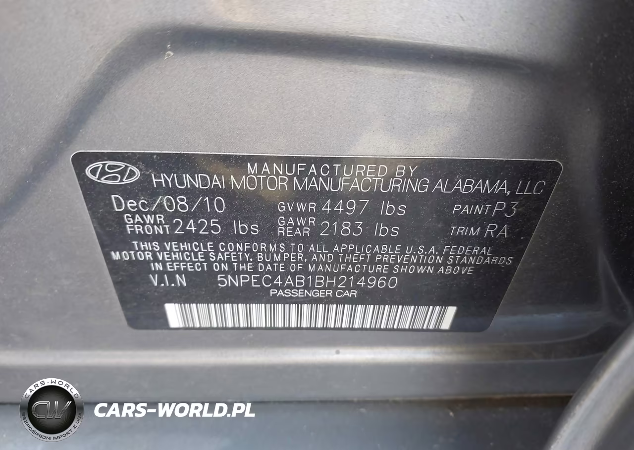 2011 Hyundai Sonata Limited 2.0T VIN:5NPEC4AB1BH214960 - 9