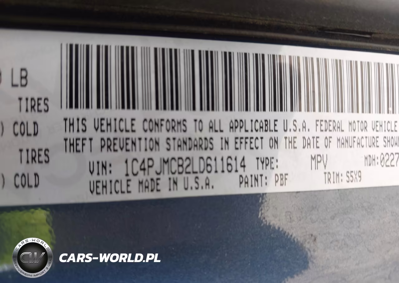 2020 Jeep Cherokee Latitude 4X4 VIN:1C4PJMCB2LD611614 - 9