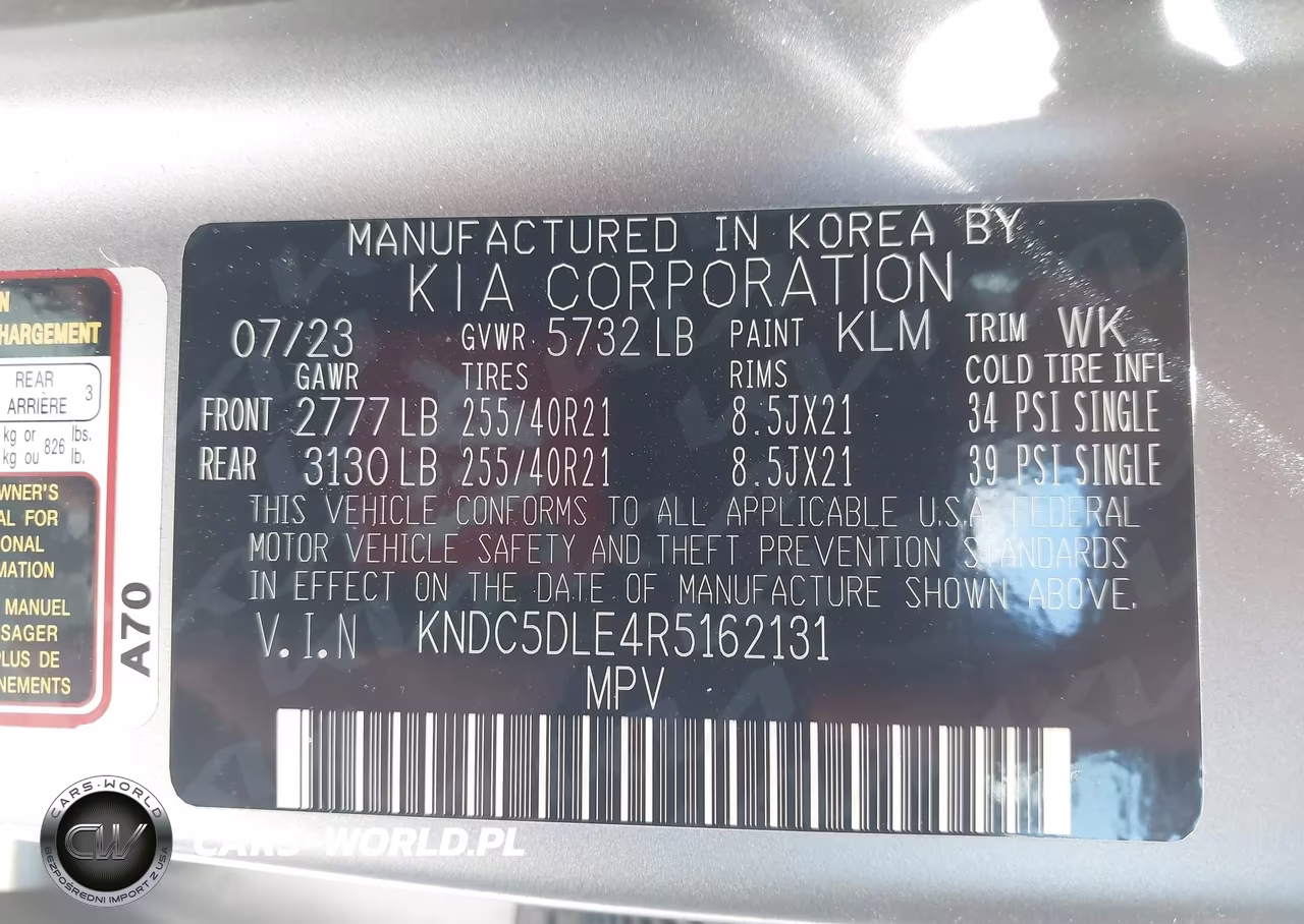 2024 Kia Ev6 Gt VIN:KNDC5DLE4R5162131 - 9