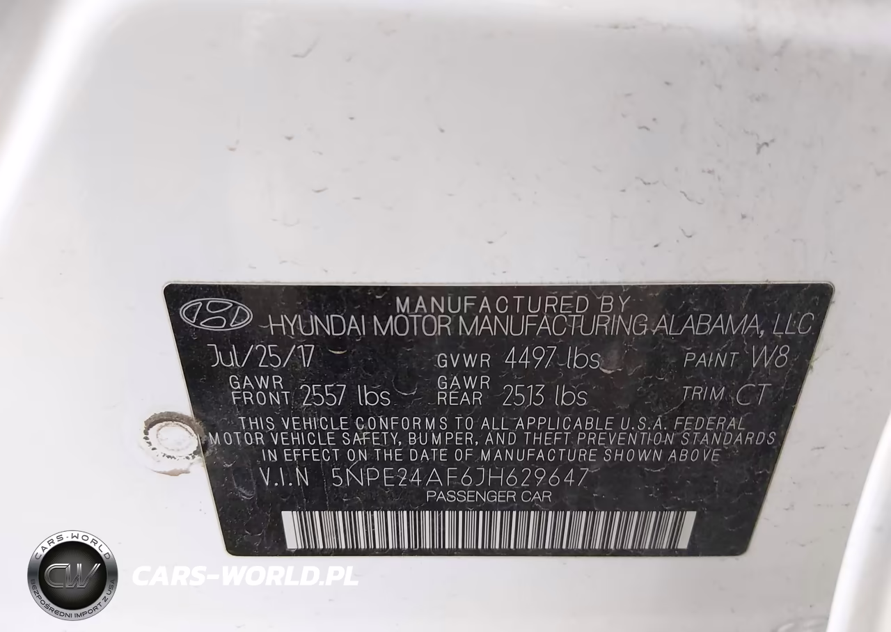 2018 Hyundai Sonata Se VIN:5NPE24AF6JH629647 - 9