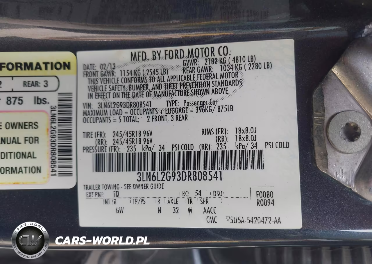 2013 Lincoln Mkz VIN:3LN6L2G93DR808541 - 9