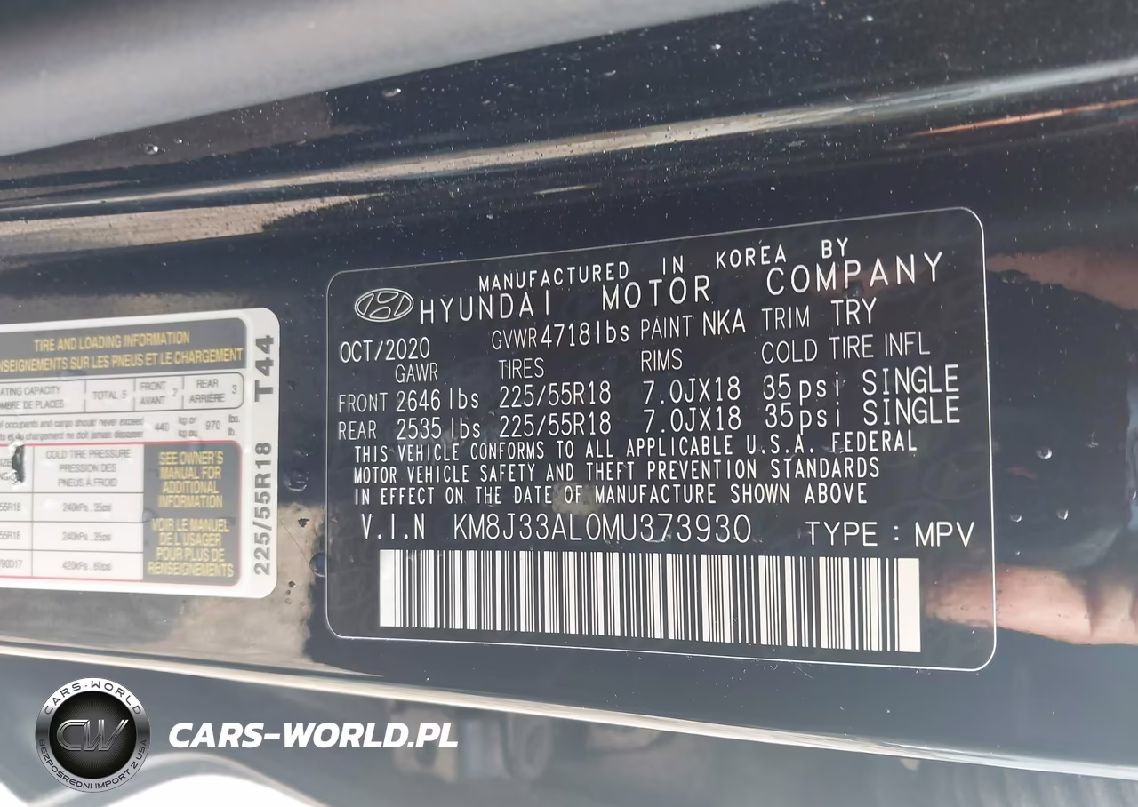 2021 Hyundai Tucson Sel VIN:KM8J33AL0MU373930 - 9