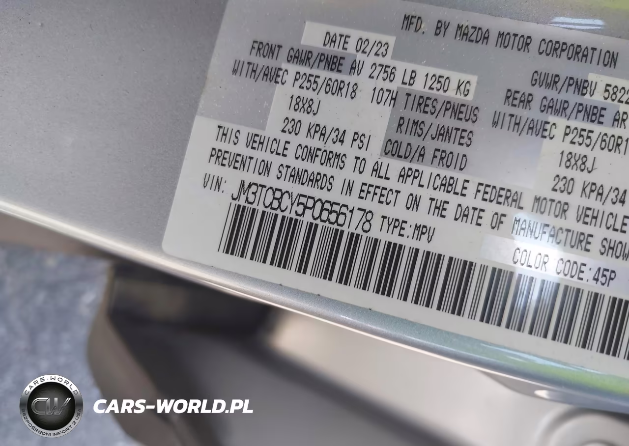 2023 Mazda Cx-9 Touring VIN:JM3TCBCY5P0656178 - 9