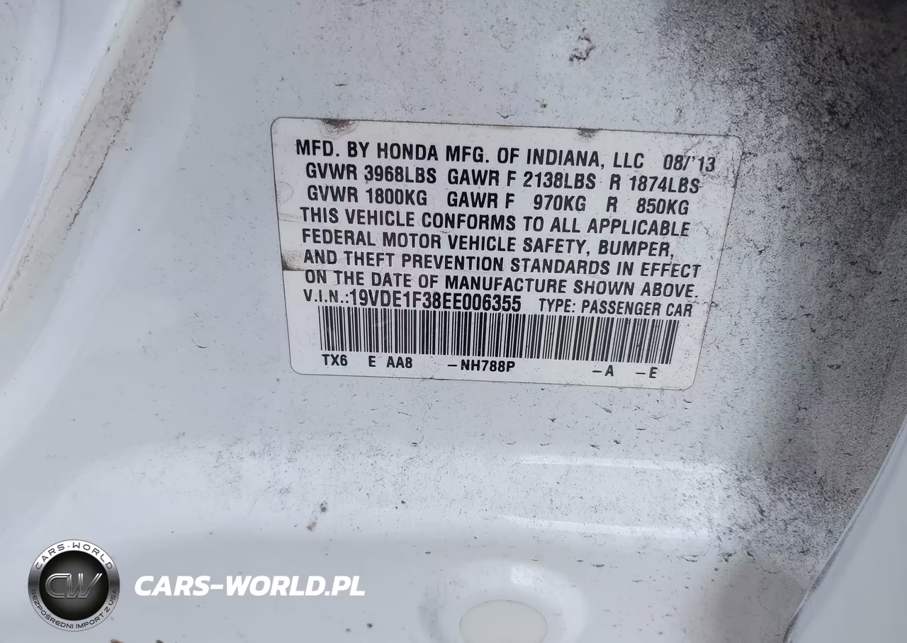 2014 Acura Ilx 2.0L VIN:19VDE1F38EE006355 - 9