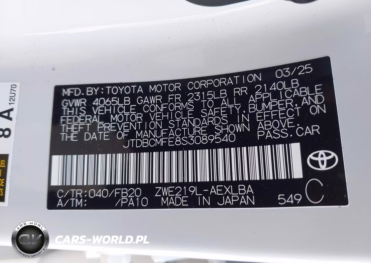 2025 Toyota Corolla Hybrid Le VIN:JTDBCMFE8S3089540 - 9