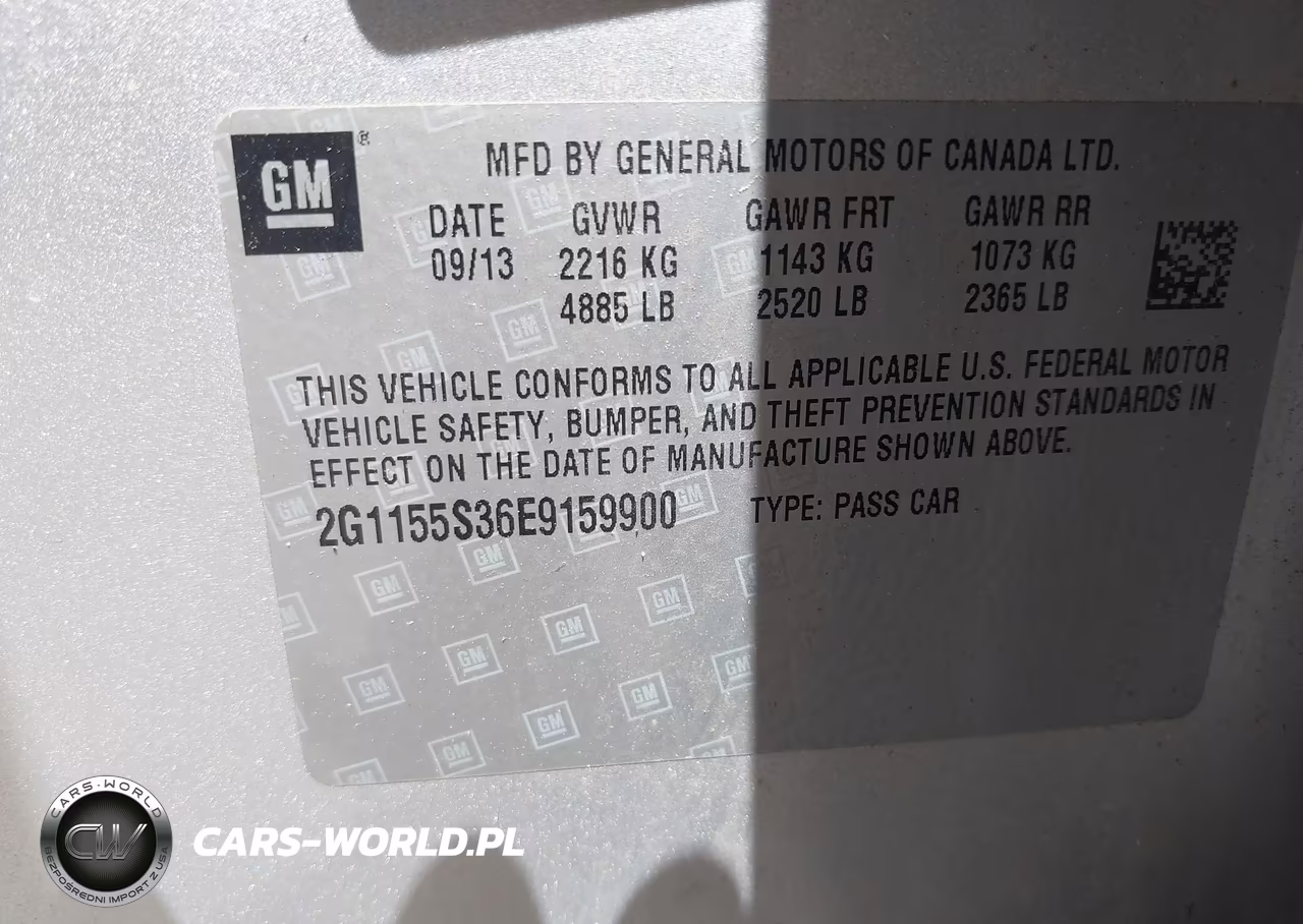 2014 Chevrolet Impala 2Lz VIN:2G1155S36E9159900 - 9