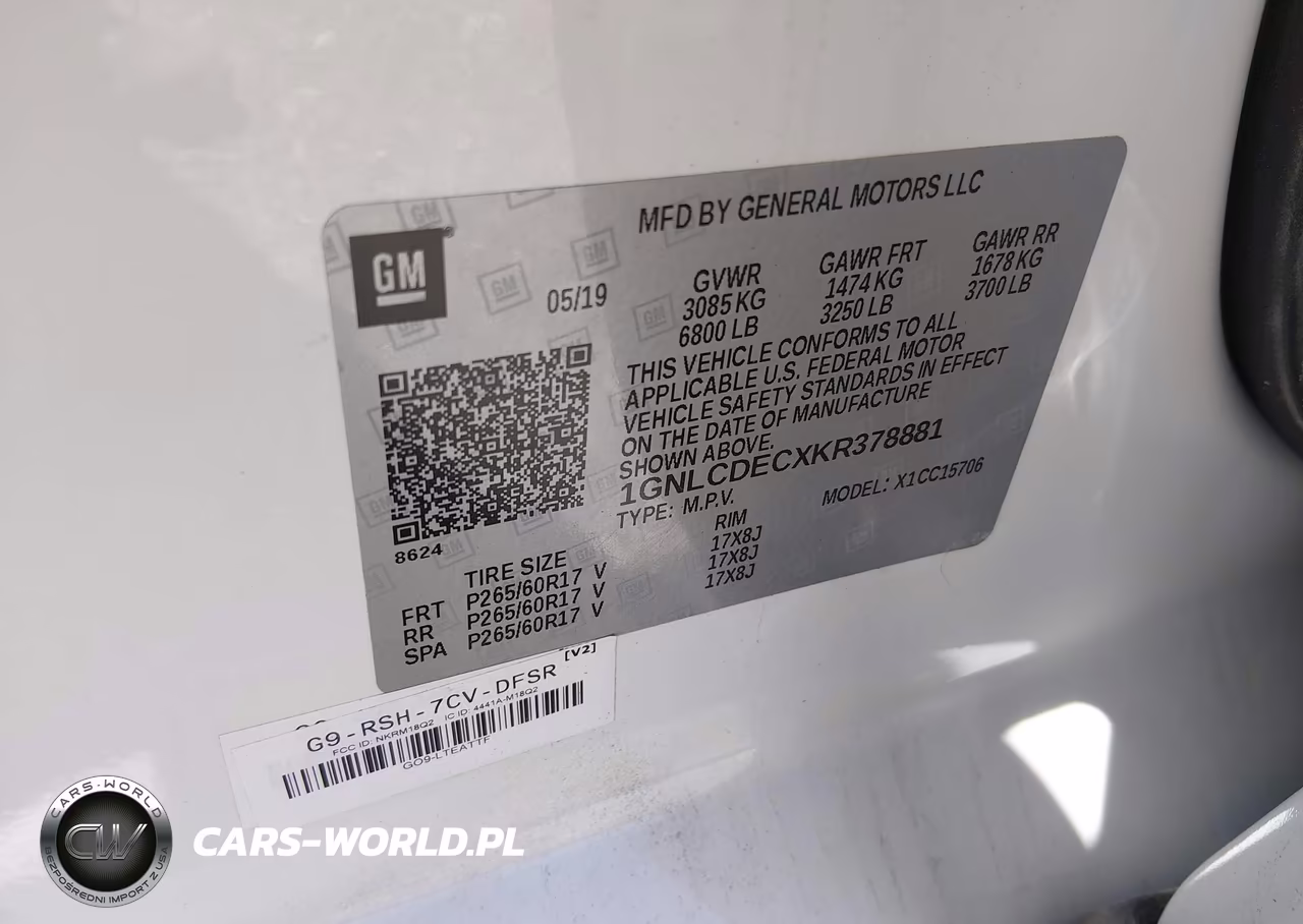 2019 Chevrolet Tahoe Commercial Fleet VIN:1GNLCDECXKR378881 - 9