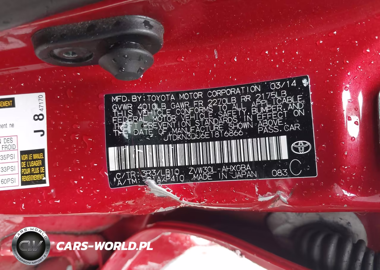 2014 Toyota Prius Four VIN:JTDKN3DU6E1816866 - 9