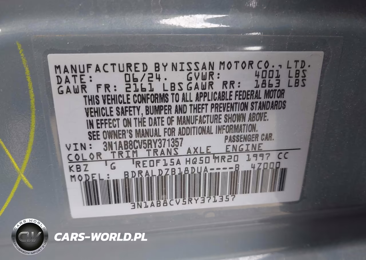 2024 Nissan Sentra Sv Xtronic Cvt VIN:3N1AB8CV5RY371357 - 9