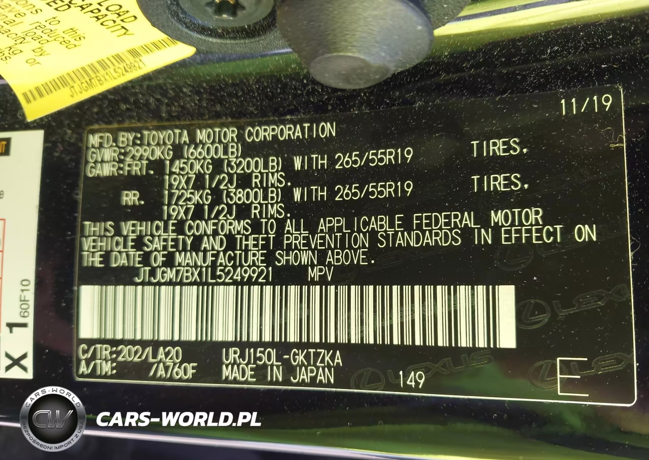 2020 Lexus Gx 460 Luxury VIN:JTJGM7BX1L5249921 - 9