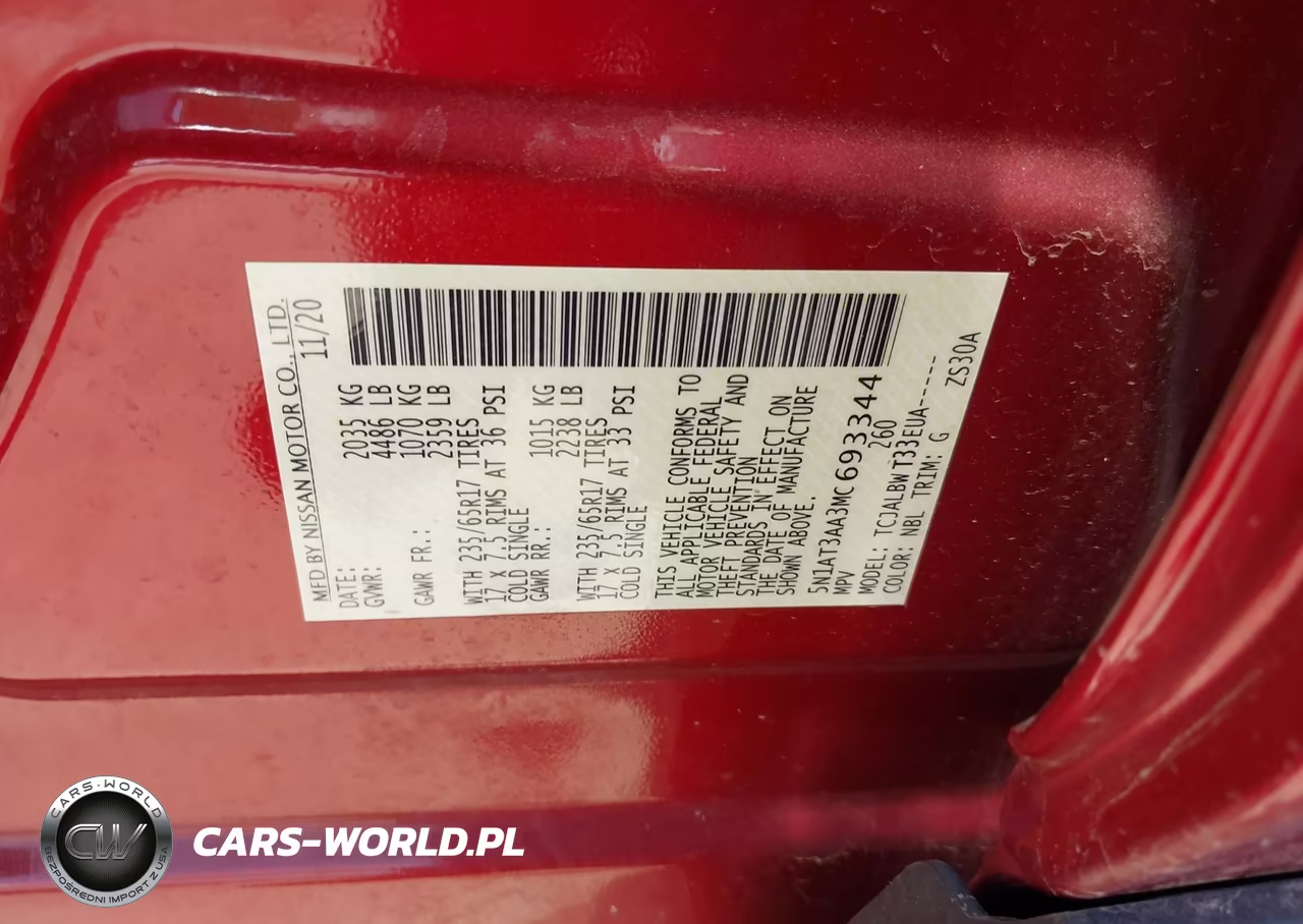 2021 Nissan Rogue S Fwd VIN:5N1AT3AA3MC693344 - 9