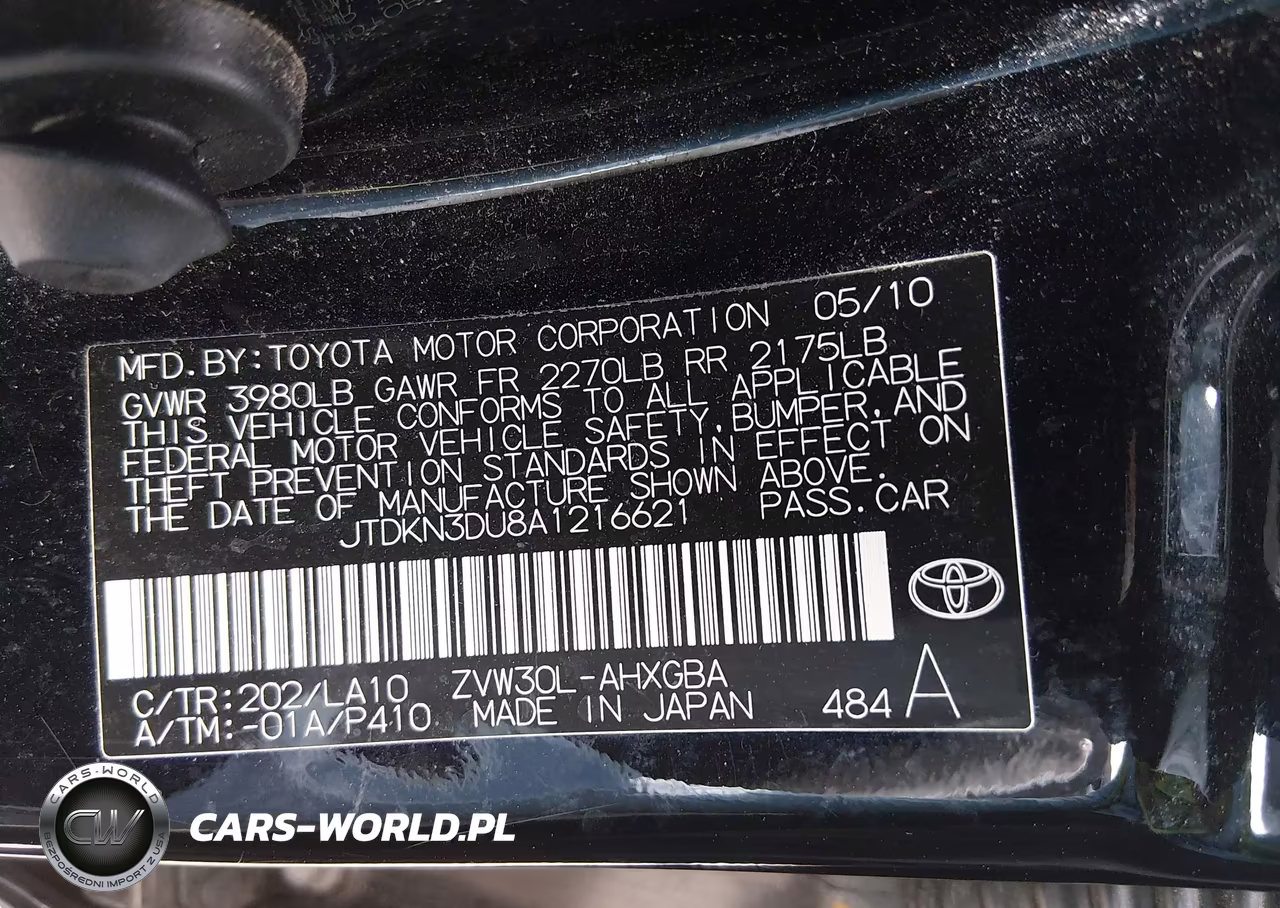 2010 Toyota Prius Iv VIN:JTDKN3DU8A1216621 - 9