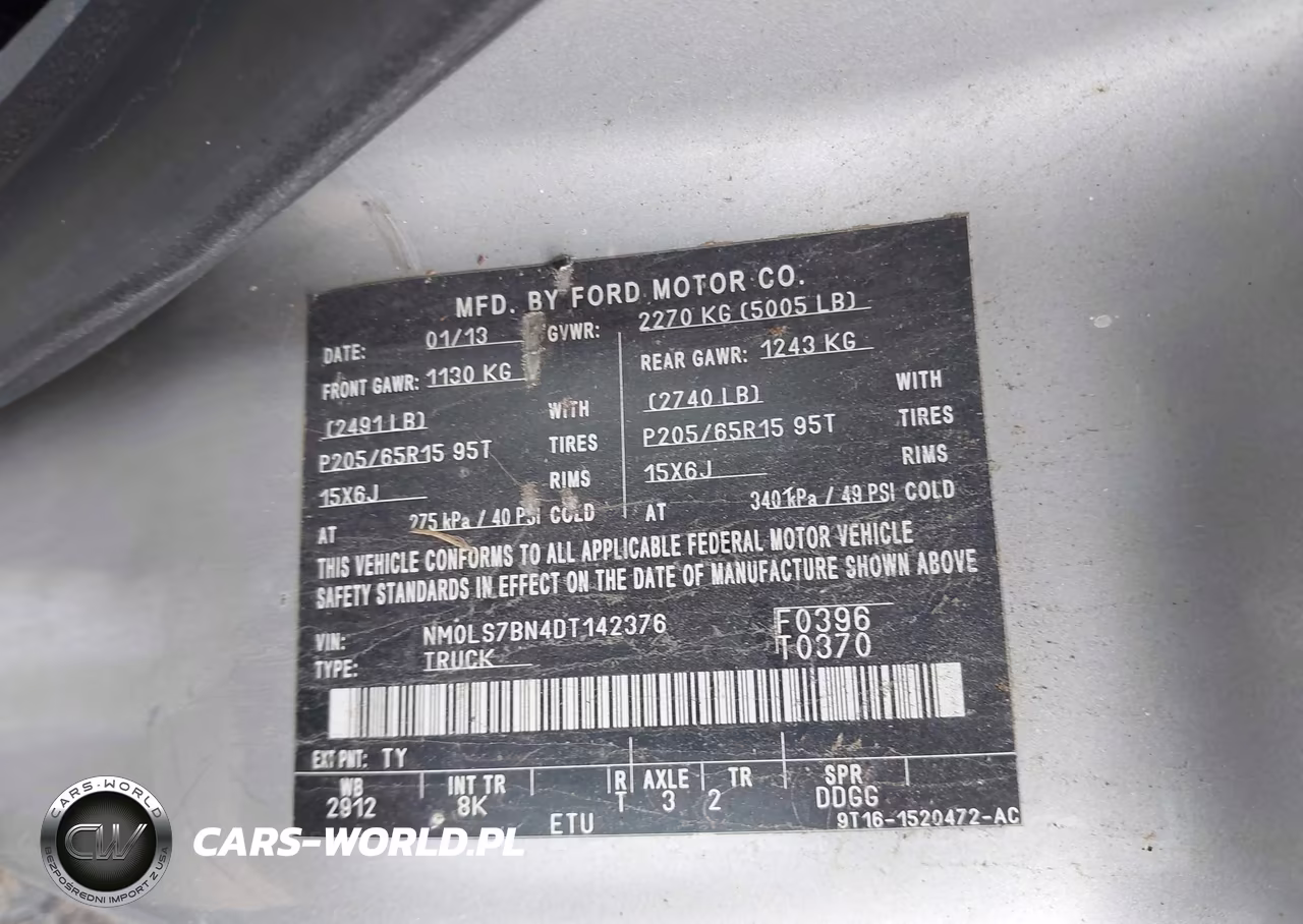 2013 Ford Transit Connect Xlt VIN:NM0LS7BN4DT142376 - 9