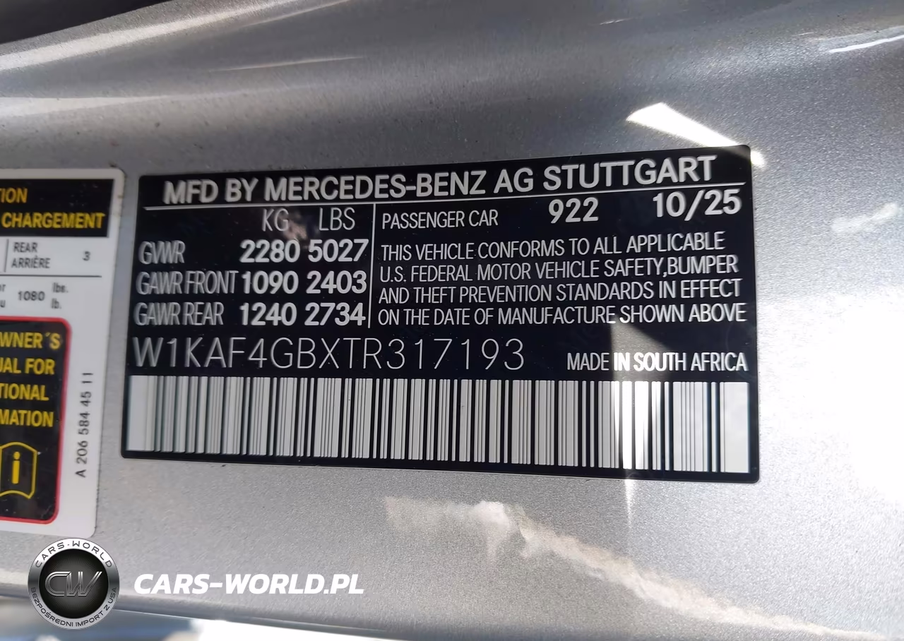 2026 Mercedes-Benz C 300 VIN:W1KAF4GBXTR317193 - 9